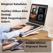 Taşınabilir Dizüstü Bilgisayar Standı Bilek Koruma Pedli Aayarlanabilir Yükseklik Kaymaz Padli Dizüstü Bilgisayar Standı/tablet/kitap ve Çizim Tabletleri ile Uyumludur
