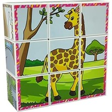 Hayvanları 3D Manyetik Puzzle (9 Mıknatıslı Küp 6 Yapboz)
