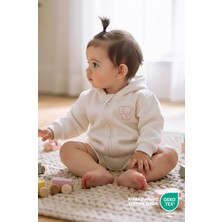 Lilalinda Bebek/çocuk Nakış Detaylı Fermuarlı Sweatshirt