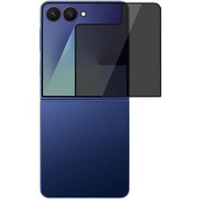 Galaxy Z Flip 7 Privacy 5d Gizlilik Filtreli Cam Ekran Koruyucu Siyah
