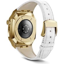 Ile Uyumlu 44MM Krd-67 Kordon Beyaz-