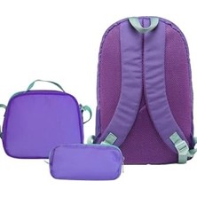 Be Happy Çift Ana Bölmeli Çocuk Ilkokul Çanta Set Fuşya