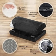 - Çalışma Masası Altı Için Ergonomik Ayak Desteği, Ofis Koltuğu ve Oyun Koltuğu Için Ayak Yastığı, Ayak Koyma Yeri Taburesi, Rahatlatıcı Yarım Silindir Masa Altı Ayak Minderi Ayaklık