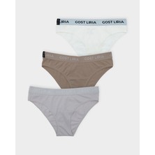 GOST LİRİA - Earth Core Kadın Slip  3 Lü Paket -Çok Renkli