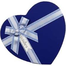 15X12 Lacivert Renk Kalp Hediye Kutusu – Premium ve Şık Tasarım M1
