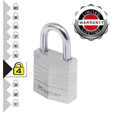 9130EURT Anahtarlı 2'li Alüminyum Asma Kilit Seti, Gri, 3 x 5,2 x 1,6 cm