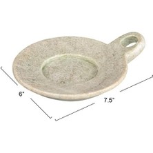 Co-Op El Oyması Mermer Saplı, Bej Tabak, 6"