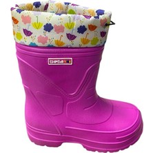 Güven Kundura Çocuk Eva Yağmur Kar Içi Yünlü Çoraplı Botu