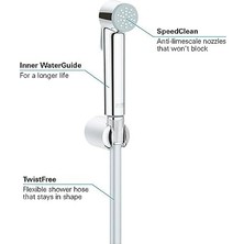 Trigger Sprey Duvar Askı Seti 1 Püskürtme Türü, Krom, 1 Adet, 26175001