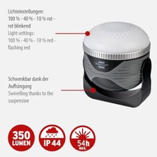 Bluetooth Mıknatıs ve Kancalı 350 Lm Kamp Lambası ve Powerbank