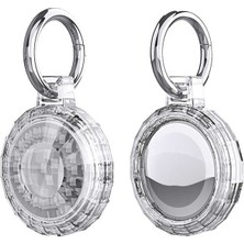 ​zore Airtag 04 Uyumlu Silikon Anahtarlık-Renksiz