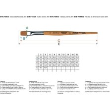 By Da Vinci Sentetik Düz Fırçası Seri 384T5 No:10