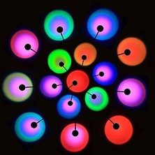 Kumandalı Gün Batımı Projektörü Rgb 16 Renk Ufo Projeksiyon USB Masa Lambası