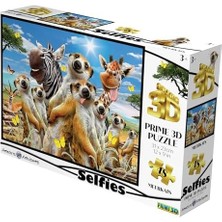 3D - Mirket Selfie - 48 Parça Puzzle