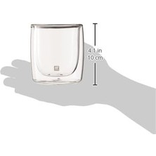 Sorrento Çift Camlı 2'li Viski Bardağı, 266 Ml, Cam, Şeffaf Cam 2li Paket