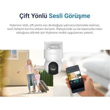 Omni Volt Dış Ortam Wi-Fi Akıllı Kamera, Renkli Gece Görüşü, 360 Derece Görüntüleme, Insan Algılama, Çift Yönlü Sesli Görüşme, Siren