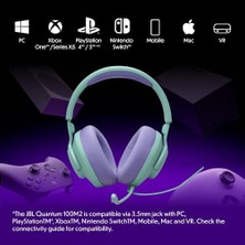 Jbl Quantum 100M2,GAMING Kulaklık,kablolu,yeşil