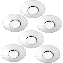 6'lı Yuvarlak Çay Tabak Seti