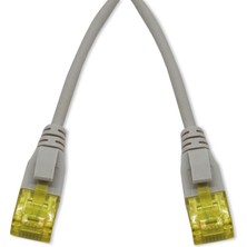 Beek CAT.6A Ince Tip Patch Kablo, U/utp, 15 Metre, Awg 28, Gri Renk, Lszh<br>beek CAT.6A Slim Patch Cable, U/utp, 15 Meter, Awg 28, Gray Color, Lszh