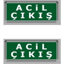 Opto 3W Çıkış-Exit LED Armatür - 2 Adet (Acil Çıkış) Hs 4604