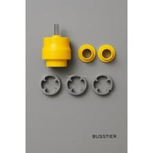 Pprc Boru Dıştan Diş Açma Aparat Seti 3 Ölçü 1/2'' 3/4'' 1'' Matkaba Takılabilir Kompakt Dayanıklı Metal Diş Açma Kalıpları Tesisat ve Bakım Için