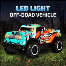 Uzaktan Kumandalı Yedek Şarjlı Batarya LED Işıklı Gövde 1:20 Off-Road (Mavi)