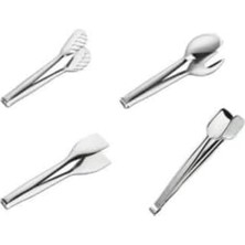 Çelik Maşa Servis Maşası Seti Servis Takımı 4 Lü