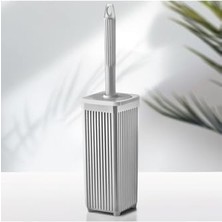 Tuvalet Fırçası Klozet Fırçası Kare Gri