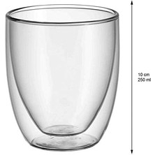 Çift Cidarlı 2'li Cappucino Bardağı Seti