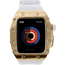 Ile Uyumlu 44MM Krd-65 Kordon Beyaz-Rose