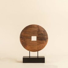Tenggara Standlı Dekoratif Obje 44 cm Natural