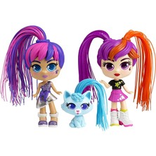 Curli Girls Bebek ve Hayvan 3'lü Set
