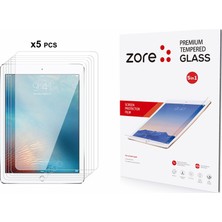 Zore iPad 9.7 2018 (6.nesil) Uyumlu Asma 5in1 Tablet Temperli Cam Ekran Koruyucu