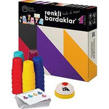 Zet Zeka Renkli Bardakları Zeka ve Akıl Oyunu 3+ Yaş 5 Oyuncu