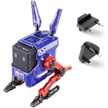 Alpha 65W USB C Şarj Cihazı Gan Şarj Cihazı USB C Güç Kaynağı Ios Için 3 Bağlantı Noktalı Hızlı Şarj Cihazı, Steam (Mavi)