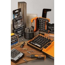 Ush 36 Parça Vidalama Ucu Seti, Manyetik Bit Tutucu, 1/4 Inç, Ph, Pz, Torx, Hex, Düz Uçlar, Torsiyonlu Endüstriyel Uç Seti, Saklama Kutulu, Alman Üretim Kalitesi, Premium Kalite