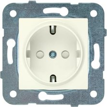 Krem Top Priz Çocuk Korumalı