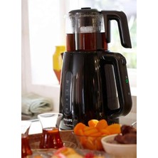 Daily Çay Makinesi - Otomatik Tutma, 1.9l Su Isıtıcısı, 0.9l Cam Demlik, Hızlı Kaynatma 1700W, Kireç Filtresi, Kolay Dökme Için Kablosuz Taban (HD7301/00)