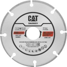 DA09051 115MM Profesyonel Çelik, Inox, Demir Metal Kesme Diski (Soketli, Aralıklı Kenar)