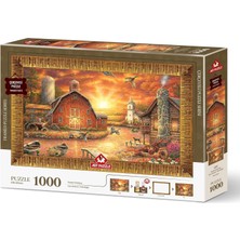 Gün Batımı Yolculuğu 1000 Parça Çerçeveli Puzzle