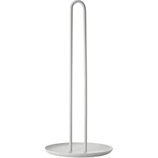 Singles Kağıt Havlu Tutucu, Ayakta, Metal Kağıt Tutucu, Çap 14,5 Cm, Yükseklik 32 Cm, Sıcak Gri