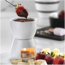 Porselen Fondü - Beyaz