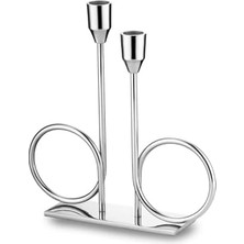Alula Stand Şamdan Silver
