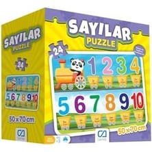 Sayılar 24 Parça 50X70CM Çocuk Yer-Zemin Puzzle Yapboz Serisi