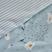 %100 Pamuk Çift Kişilik Nevresim Takımı Mint Mavi (Pp)