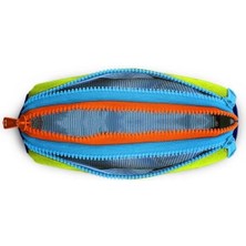 Lacivert Sarı Motosiklet Üç Bölmeli Kalemlik -Erkek Çocuk