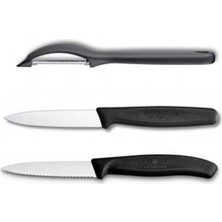 Siyah Soyacak ve Soyma Bıçak Seti Set5