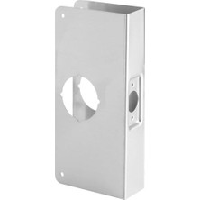 Recessed Reinforcer Entry 5.1cm - 0.3cm 7.6cm - 2.2cm W x 23CM H Stainless Steel Finish Stainless Ste