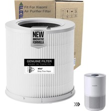 Faf Fresh Air Filter /_xiaomi Smart Purifier 4 Kompakt Filtre ile Uyumlu 360 Cam Yeni Formullü Filtre Ø174XH174MM 4 Compact Filtre (Beyaz Natural)