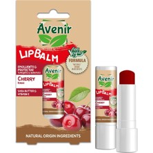 Avenir Kiraz Vegan Dudak Bakım Kremi - Kuruyan ve Çatlayan Dudaklar Için Yumuşatıcı ve Koruyucu Etkili